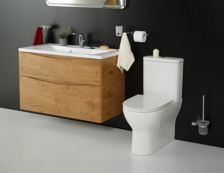 Чаша унизаза BelBagno Energia BB8134CPR/SC безободковый белый (крышка в комплекте)