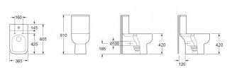 Бачок для унитаза BelBagno Aurora BB8604T Бачок для унитаза BelBagno Aurora BB8604T