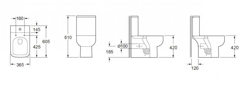Бачок для унитаза BelBagno Aurora BB8604T