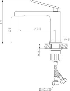 Набор для ванной комнаты 3в1 Agger Beauty A2631100 хром