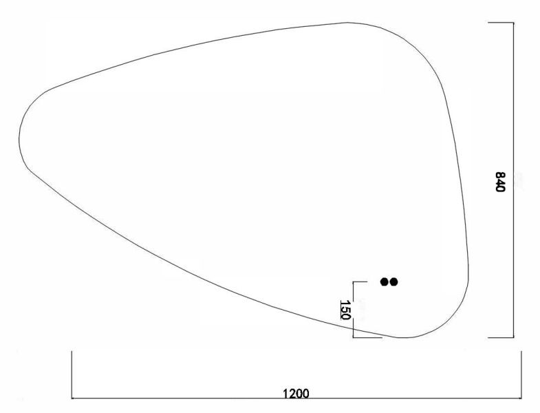 Зеркало с подсветкой Orans BC-4060-1200R 4060MRR 120 см с антизапотеванием и сенсорным включением