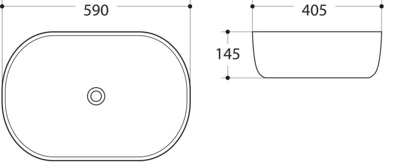 Раковина Art&Max 59см белый AM-5006 Раковина Art&Max 59см белый AM-5006