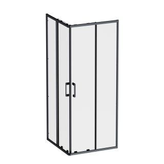 Душевой уголок Am.Pm Above W9XG-403-8080-BT 80x80 см профиль чёрный матовый стекло прозрачное