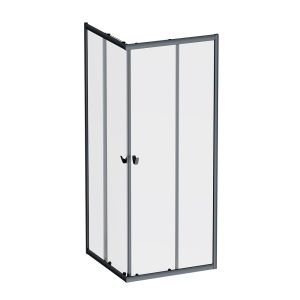 Душевой уголок AM.PM Sunny W87G-403-8080-BT профиль черный матовый 80x80 см