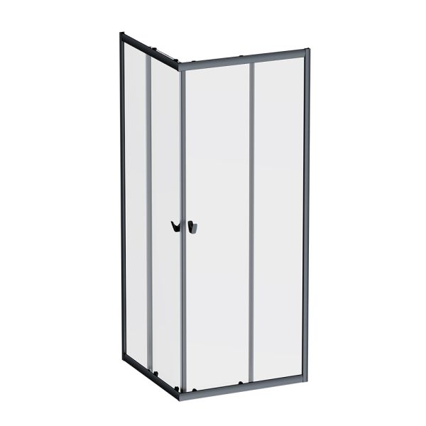 Душевой уголок AM.PM Sunny W87G-403-8080-BT профиль черный матовый 80x80 см