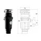Измельчитель пищевых отходов Bone Crusher ВС 910 AS-Slim Line