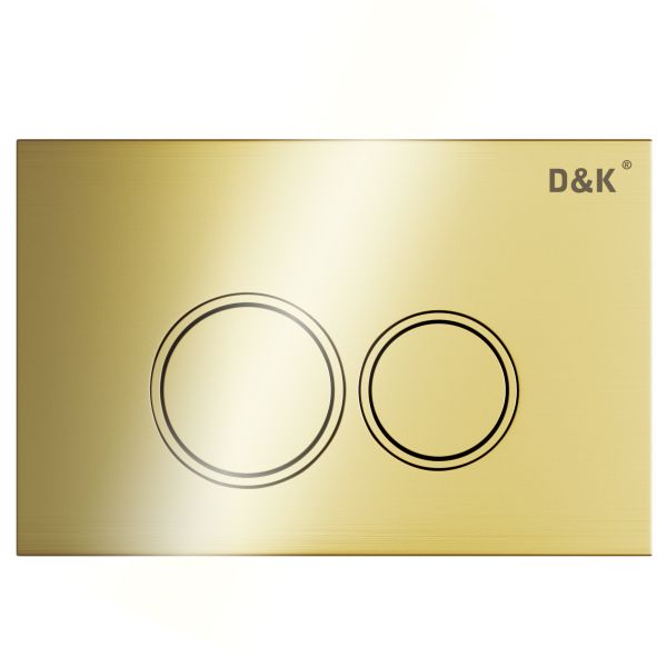 Клавиша смыва D&K Bayern DB1529007.2 (арт.инсталл DI8050127), золото глянец (DB1529007.2)