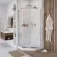 Душевой уголок Niagara Eco _0101422D 100x100 см профиль хром стекло прозрачное