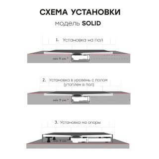 Душевой поддон Starohome Solid 74503464 120x100 см чёрный матовый Душевой поддон Starohome Solid 74503464 120x100 см чёрный матовый