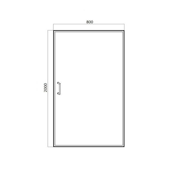 Душевая дверь в нишу BRAVAT Drop BD080.4110A 80 см