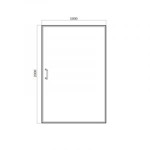 Душевая дверь в нишу BRAVAT Drop BD100.4110A 100 см