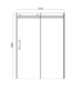 ДУШЕВАЯ ДВЕРЬ BRAVAT WAVE BD120.4102S 120Х200