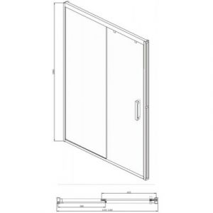 Душевая дверь Bravat Stream BD120.4103S 120*200