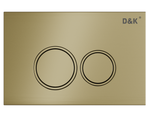 Клавиша смыва D&K Bayern DB1529007 глянцевое золото