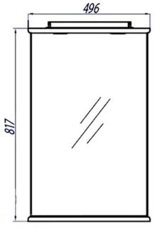 Зеркало Акватон Мира 47см 1A019802MR010 Зеркало Акватон Мира 47см 1A019802MR010