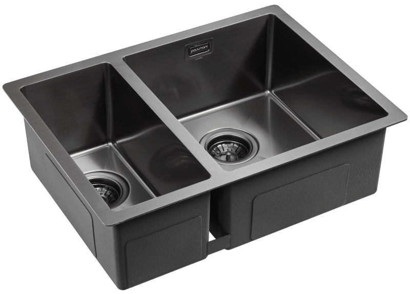 Мойка кухонная Paulmark Annex PM545944-GMR правая воронёная сталь Мойка кухонная Paulmark Annex PM545944-GMR правая воронёная сталь