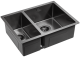 Мойка кухонная Paulmark Annex PM545944-GMR правая воронёная сталь Мойка кухонная Paulmark Annex PM545944-GMR правая воронёная сталь