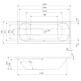 Ванна акриловая Am.Pm Above W9XA-160-070W-A 160x70 см