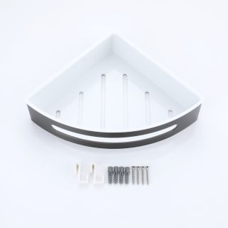 Полка для ванной комнаты Raglo R340.01.09 угловая графит Полка для ванной комнаты Raglo R340.01.09 угловая графит