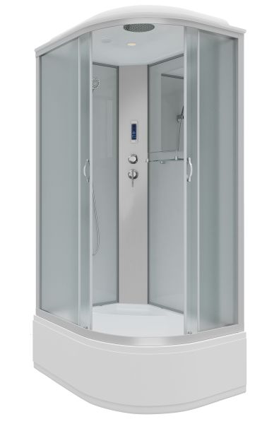 Душевая кабина Niagara NG-2310-14LP 120x80см серебро/матовое