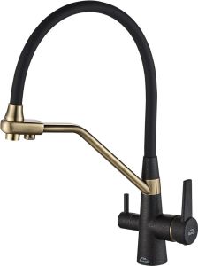 Смеситель для кухни ZORG Steel Hammer SH 903-6 BLACK BR
