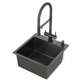 Кухонная мойка Roxenbath Simple 45 560220-45B графит