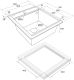 Комплект Paulmark: мойка Stepia 45 и коландер Advance PM114651-WH+A375-BS белый/брашированная нержавеющая сталь