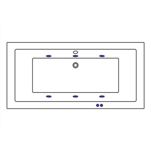 Гидромассажная ванна WHITECROSS Savia Duo 0103.170080.100.SOFT.WH 170x80 Soft белый