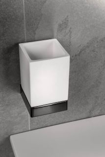 Стакан Boheme Qubic 10724-SGM графит