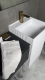 Раковина напольная Armadi Art Cube Corian 802-3R-MW 48 см белый матовый