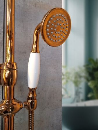 Душевая система с термостатом AltroBagno Beatrice 030403 R Or золото розовое