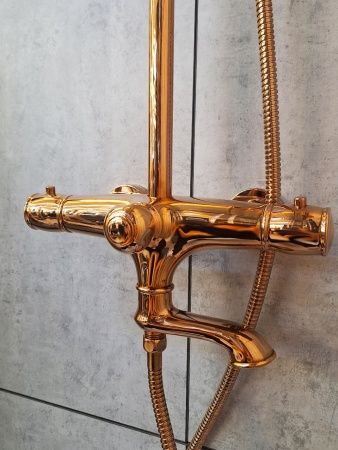 Душевая система с термостатом AltroBagno Beatrice 030403 R Or золото розовое
