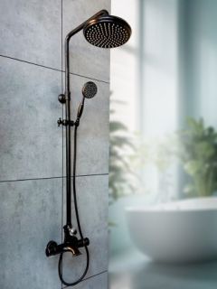 Душевая система с термостатом AltroBagno Beatrice 030407 BrNe черная бронза Душевая система с термостатом AltroBagno Beatrice 030407 BrNe черная бронза