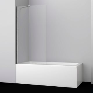 Шторка на ванну WasserKRAFT Spree 14P01-80 80 см профиль никель стекло прозрачное