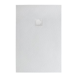 Душевой поддон BelBagno UNO TRAY-MR-UNO-AH-120/90-35-W-BO из искусственного мрамора в комплекте с сифоном