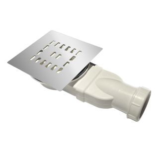 Душевой поддон BelBagno UNO TRAY-MR-UNO-AH-120/80-35-W-CR из искусственного мрамора в комплекте с сифоном