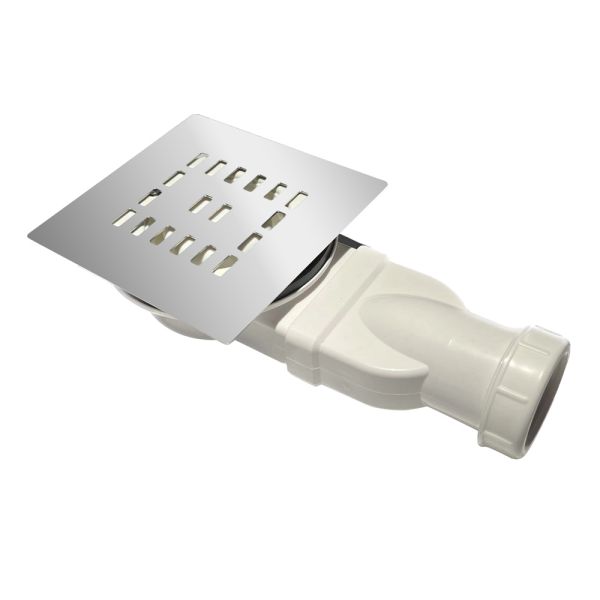 Душевой поддон BelBagno UNO TRAY-MR-UNO-AH-120/80-35-W-CR из искусственного мрамора в комплекте с сифоном