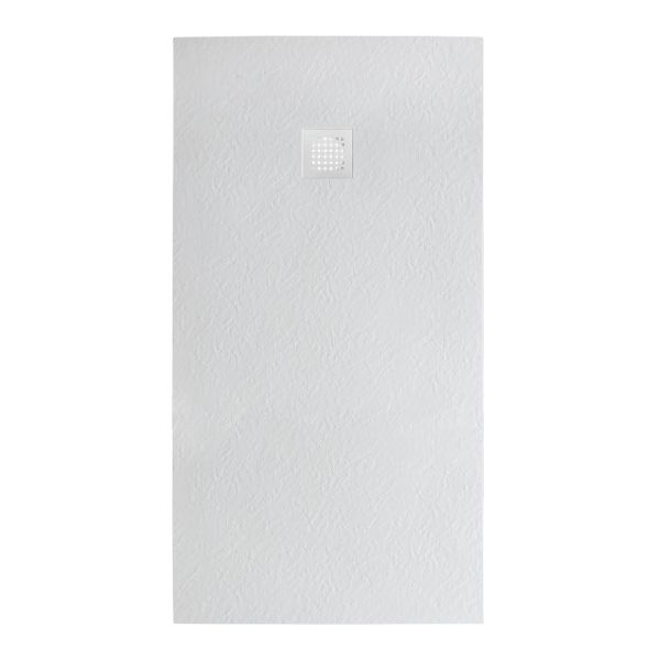 Душевой поддон BelBagno UNO TRAY-MR-UNO-AH-170/70-35-W-BO из искусственного мрамора в комплекте с сифоном