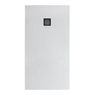 Душевой поддон BelBagno UNO TRAY-MR-UNO-AH-170/70-35-W-NO из искусственного мрамора в комплекте с сифоном