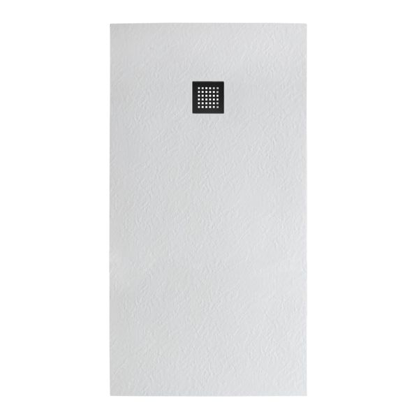 Душевой поддон BelBagno UNO TRAY-MR-UNO-AH-170/70-35-W-NO из искусственного мрамора в комплекте с сифоном