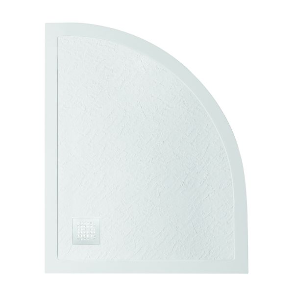 Душевой поддон BelBagno UNO TRAY-MR-UNO-RH-120/90-550-35-W-L-BO из искусственного мрамора в комплекте с сифоном