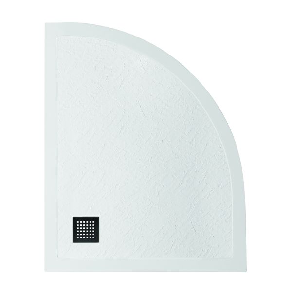 Душевой поддон BelBagno UNO TRAY-MR-UNO-RH-120/90-550-35-W-L-NO из искусственного мрамора в комплекте с сифоном