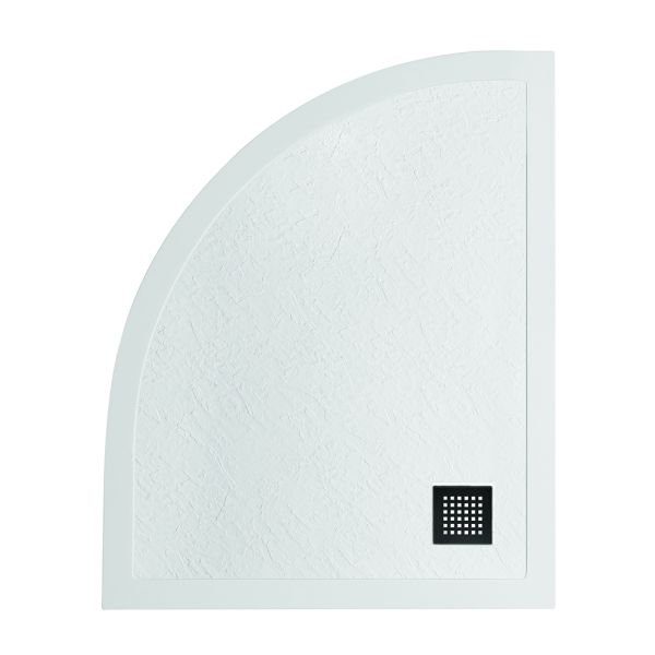 Душевой поддон BelBagno UNO TRAY-MR-UNO-RH-120/80-550-35-W-R-NO из искусственного мрамора в комплекте с сифоном