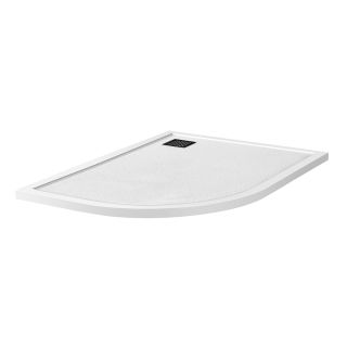 Душевой поддон BelBagno UNO TRAY-MR-UNO-RH-120/80-550-35-W-R-NO из искусственного мрамора в комплекте с сифоном
