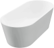 Акриловая ванна BelBagno BB71-1700-W0 170x80 см, отдельностоящая, овальная, с ножками, с донным клапаном