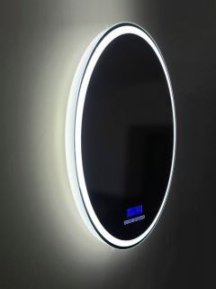 Зеркало круглое BelBagno SPC-RNG-800-LED-TCH-RAD с bluetooth, термометром и радио