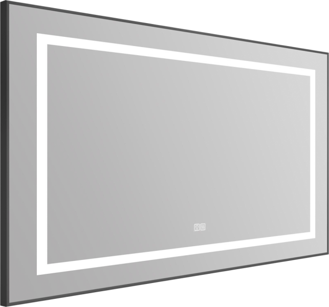 Зеркало BelBagno Kraft SPC-KRAFT-985-685-TCH-WARM-NERO черное, с подогревом