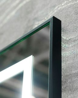 Зеркало BelBagno Kraft SPC-KRAFT-985-685-TCH-WARM-NERO черное, с подогревом