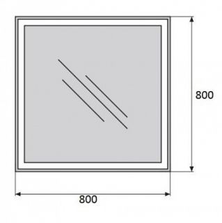 Зеркало BelBagno с LED-подсветкой и кнопочным управлением SPC-GRT-800-800-LED-BTN Зеркало BelBagno с LED-подсветкой и кнопочным управлением SPC-GRT-800-800-LED-BTN