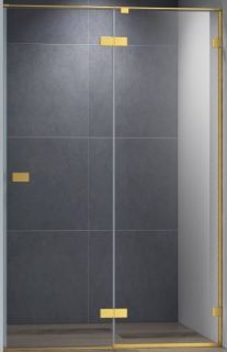 Душевая дверь Cezares Bellagio 120см брашированное золото BELLAGIO-B-12-120-C-BORO